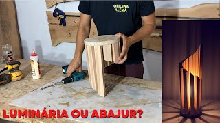 Como Fazer uma LumináriaAbajur Moderno com Pouco Investimento How to Make [upl. by Castle531]