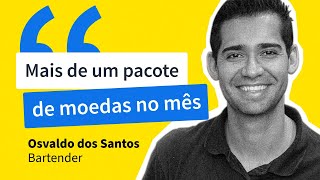 Expandindo sua empresa como bartender  História de Sucesso Osvaldo dos Santos  GetNinjas [upl. by Ecela166]