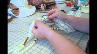 HOW TO MAKE A VICTORIAN LACE amp BEAD NECKLACE [upl. by Ydospahr436]