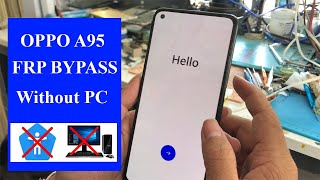 Oppo A95 frp bypass Android 13 Without PC 2023 [upl. by Alekal]