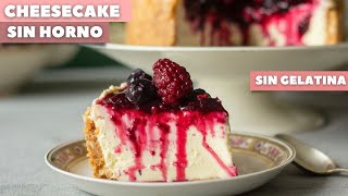 CHEESECAKE SIN HORNO y SIN GELATINA [upl. by Llerol]