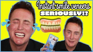 Instant Smile Veneers Top amp Bottom Teeth  Clip On Veneers  Seriously [upl. by Nwahsyd]