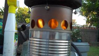 Bean Can WoodGas Stove [upl. by Benoit]