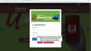 UBanking 1st Time Login [upl. by Joelle]