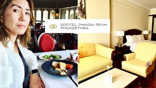 Sofitel Phnom Penh Phokeethra Hotel amp Room Tour  Cambodia Travel 2022 travel2022 luxuryhotel [upl. by Auqenehs]