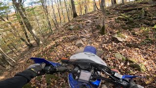 DR650 at Hatfield and McCoy singletrack Tornado WV  Trail 9092 [upl. by Cozmo649]