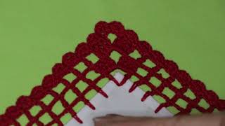 💝PUNTILLA FACIL PARA PRINCIPIANTES🧵ORILLA TEJIDA A CROCHET SENCILLA Y FACIL 💥NUMERO 50 [upl. by Rednas]