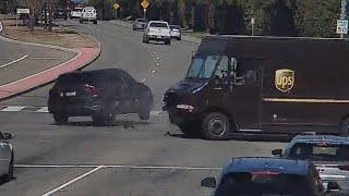 UPS Delivers Knockout Blow To Red Light Runner [upl. by Leima]