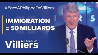 Philippe de Villiers  quotLimmigration nous coûte 50 milliards quot [upl. by Atsahc]