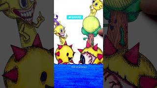 Surprise 15  Sprunki Purple Yellow Mr Sun Tree come drawing stopmotion  sprunki incredibox [upl. by Leroj]