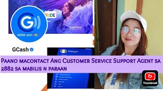 gcash Paano Macontact Ang Customer Service Support Agent sa 2882 sa madaling Paraan tutorial [upl. by Nnahtur902]