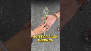 Easy and Fast Way To Lift Your Car Heyner Scissor Jack With Ratchet shorts [upl. by Iroak]