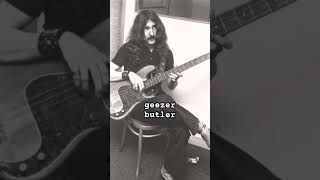 Geezer Butler Terrific BASS player He also wrote most of the lyrics for Black Sabbath songs AYE [upl. by Henig250]