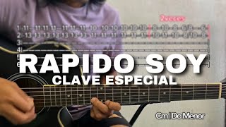 TUTORIAL RAPIDO SOYCLAVE ESPECIAL REQUINTOACORDES TABS COMO TOCAR EN GUITARRA ZEUS20 [upl. by Elisha]