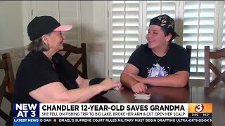 Chandler boy saves grandma at Big Lake heres how he did it [upl. by Ytram]