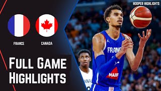 France vs Canada Full Game Highlights  Jul 19  2024 Paris Olympics Basketball [upl. by Alton]