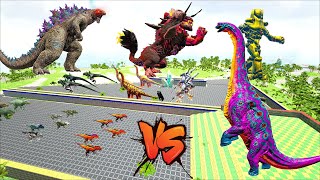 EPIC Brachiosaurus DEATHRUN The Toughest of All Animals Dinosaurs Fight  Ark Dinosaurs park [upl. by Nerraw717]