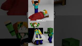 Steve VS Alex Cloth simulation in Minecraft【minecraftanimation】 minecraft shorts blender [upl. by Ahsieket]