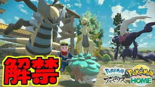 ポケモンHOME解禁！ダイパリメイクで粘ったシェイミ、ギラティナ、アルセウス、ダークライの色違いを連れてきて観察しよう！【Pokémon LEGENDS アルセウス 】 [upl. by Pinchas]