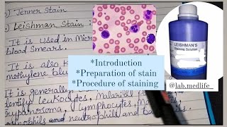 About the Leishman stain Romanowsky stain  explained in Hindi  by labmedlife [upl. by Yllil]