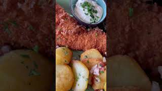 Lets Eat Fish Breaded Fish Marinated Fish Fresh Fried with Potatoes 🥔 trending viralshort yum [upl. by Rains]