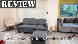 Best Choice Products Sectional Sofa  Assembly amp Review [upl. by Wakeen]