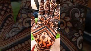 Dulhan mehndi design for wedding 2024Easy amp simple front hand mehndi designmehendimehandinew [upl. by Ydniw727]