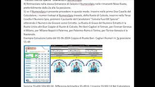 SPIEGAZIONE USO CALCOLATORE MATEMATICANDO CON UN METODO LOTTO PER ESTRATTO [upl. by Madian274]