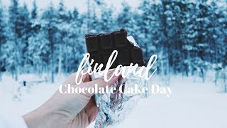 Making Chocolate Cake in FINLAND [upl. by Eannaj]