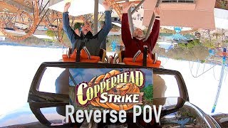 Copperhead Strike Reverse POV  Carowinds [upl. by Refinaj]