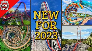 NEW Roller Coasters for 2023  Upcoming Thrills Top 25 [upl. by Marchal]