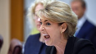 Michaelia Cash makes outrageous slur during questioning over staff [upl. by Anayad]