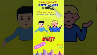 HOW TO ASK NAMES WITH SAPPELER VERB IN FRENCH frenchforbeginner trending viralshortsytshorts [upl. by Corenda638]