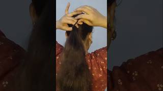 DIY Pearl Hair Accessory 🤯🦢 hairstylehairaccessories pearlchhathpuja ashortaday Pearl Hairstyle [upl. by Norene]