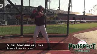 Nick Madrigal Prospect Video Inf Oregon State University [upl. by Eriuqs]