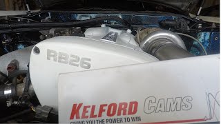 RB26DETT 272 cams single turbo startupidle [upl. by Nirred]