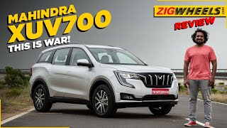 Mahindra XUV700 Review This Is WAR  ZigWheelscom [upl. by Meibers]