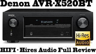 Denon 4K receiver AVR X520BT 130W Hiress 52 channels testing with Studio MIC  FULL REVIEW [upl. by Arot389]