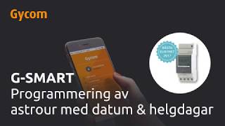 SE  GSmart  Programmering av astrour med datum amp helgdagar [upl. by Corin666]