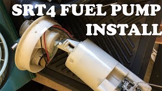 SRT4 neon fuel pump install Walbro 255 LPH [upl. by Gervais]