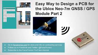 Easy Way to Design a PCB for the Ublox Neo7m GNSS  GPS Module Part 2 [upl. by Udall]