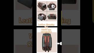 Leather tour Shopping BagTrolley with BagpackStylishnew designViralShorts export wholesale [upl. by Modeste]