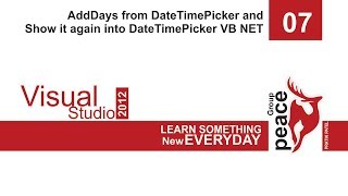 AddDays from DateTimePicker and Show it again into DateTimePicker VB NET [upl. by Esmaria]