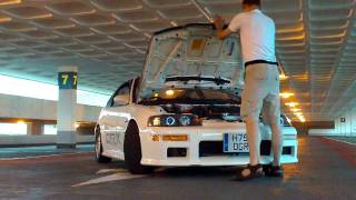 White Mugen B18 CRX with OBX ITBs [upl. by Froma]