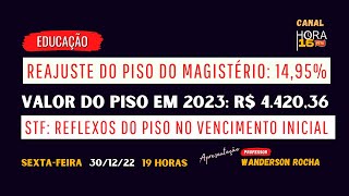 Reajuste do Piso do Magistério para 2023 e a definição do STF sobre o reajuste nas carreiras [upl. by Ahsenauq]