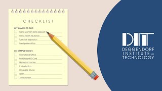 International Students  A Checklist for Incomings  DIT  Deggendorf Institute of Technology [upl. by Letsirhc]