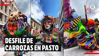 Carnaval de Negros y Blancos así se vivió el Desfile de Carrozas  El Espectador [upl. by Nert]