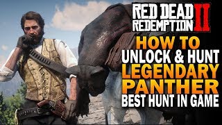 RDR2 Legendary Panther Hunting How To Unlock amp Hunt Legenday Panther Red Dead Redemption 2 RDR2 [upl. by Naejarual958]