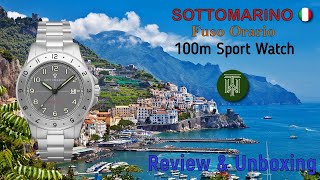 Sottomarino quotFuso Orarioquot 100m Sport Watch  Review amp Unboxing ST700155  Miyota 2115 [upl. by Anialed112]