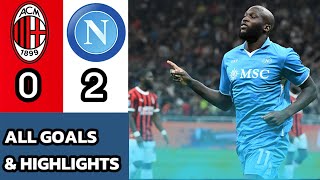 Unbelievable Napoli Dominates Milan 20  Watch the Exciting Highlights Now [upl. by Tnairb]